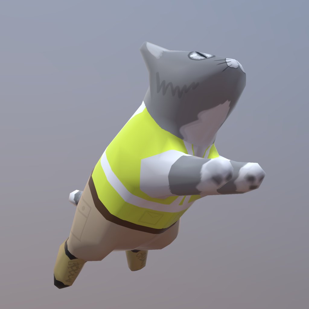 Space cat's construction outfit