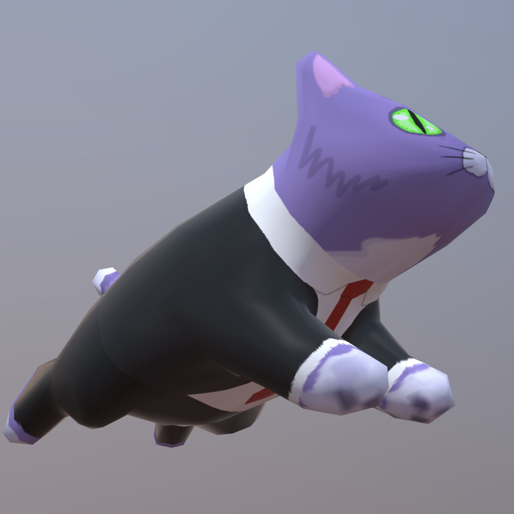 Space cat's business suit outfit