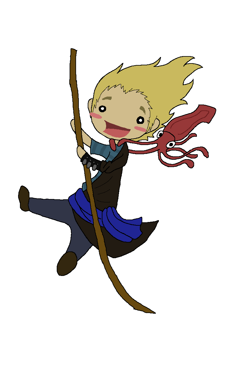 Chibi drawing of Joshua Graham